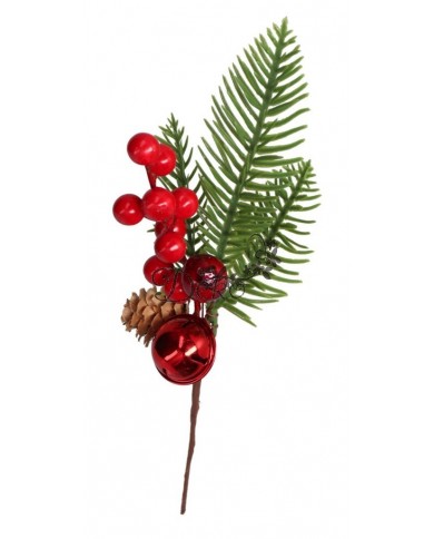 GAŁĄZKA DEKORACYJNA IGLIWIE SZYSZKI DO STROIKA 27CM