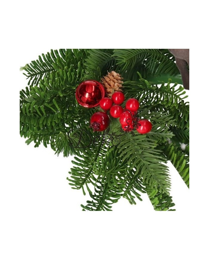 GAŁĄZKA DEKORACYJNA IGLIWIE SZYSZKI DO STROIKA 27CM