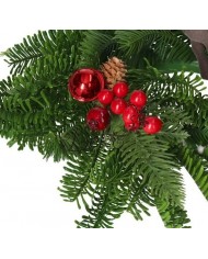 GAŁĄZKA DEKORACYJNA IGLIWIE SZYSZKI DO STROIKA 27CM