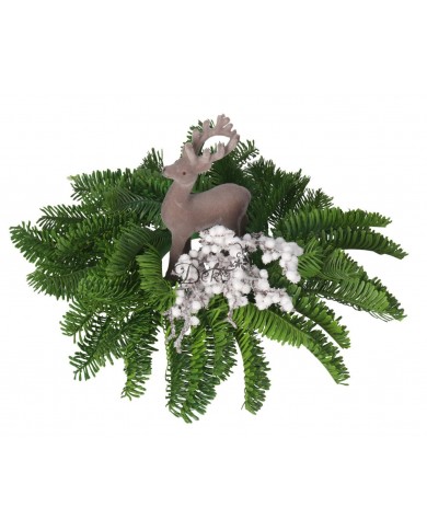 WIANEK DEKORACYJNY Z IGLIWIA IGLIWIE STROIK 36 CM