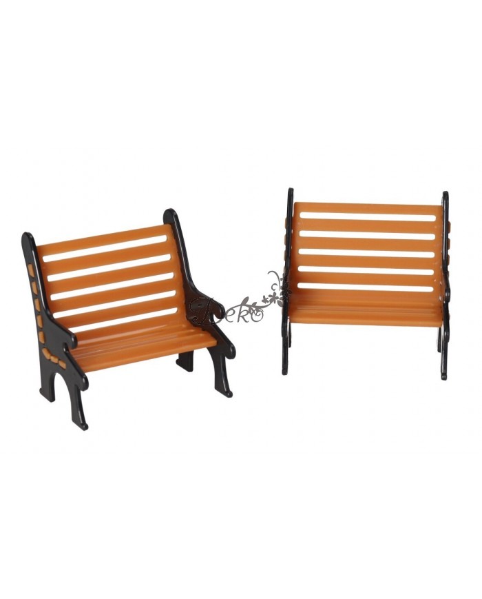 Zestaw Dekoracyjnych Ławek Miniaturowych 6 cm – Do Stroików i Kompozycji