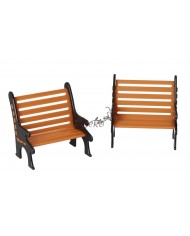 Zestaw Dekoracyjnych Ławek Miniaturowych 6 cm – Do Stroików i Kompozycji