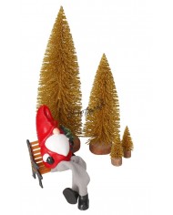 Zestaw Dekoracyjnych Ławek Miniaturowych 6 cm – Do Stroików i Kompozycji