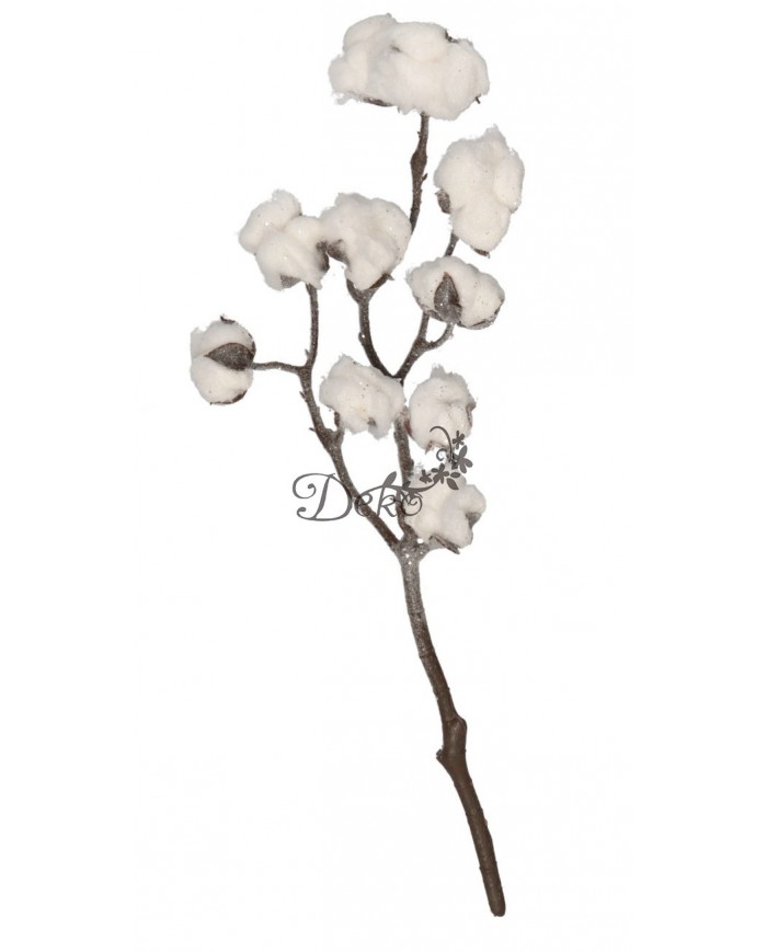 GAŁĄZKA DEKORACYJNA BAWEŁNA GAŁĄZKI BAWEŁNY STROIK 46 CM