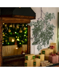 GAŁĄZKA DEKORACYJNA JODŁA Świąteczna 74 cm - Elegancka Ozdoba Zawieszana