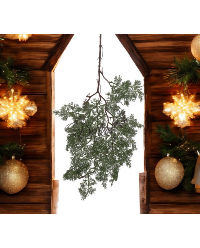 GAŁĄZKA DEKORACYJNA JODŁA Świąteczna 74 cm - Elegancka Ozdoba Zawieszana