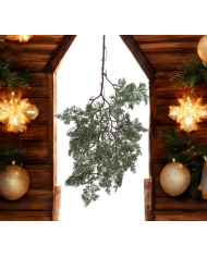 GAŁĄZKA DEKORACYJNA JODŁA Świąteczna 74 cm - Elegancka Ozdoba Zawieszana