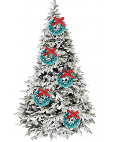 BOMBKI NA CHOINKĘ STROIK BOMBKI CHOINKOWE 10SZT WIANEK