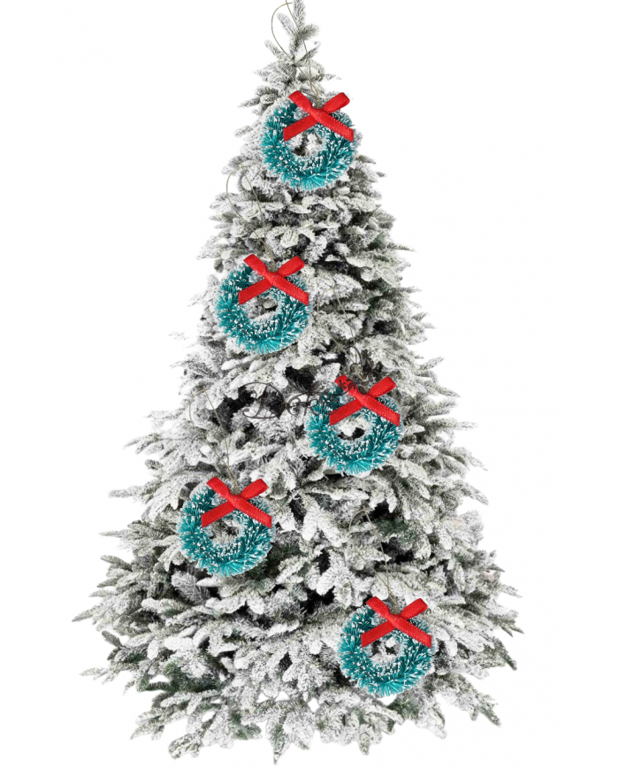 BOMBKI NA CHOINKĘ STROIK BOMBKI CHOINKOWE 10SZT WIANEK