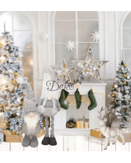 Skrzat Krasnal Świąteczny Teleskopowy Duży Gnom Wysoki 75 Regulowany XXL