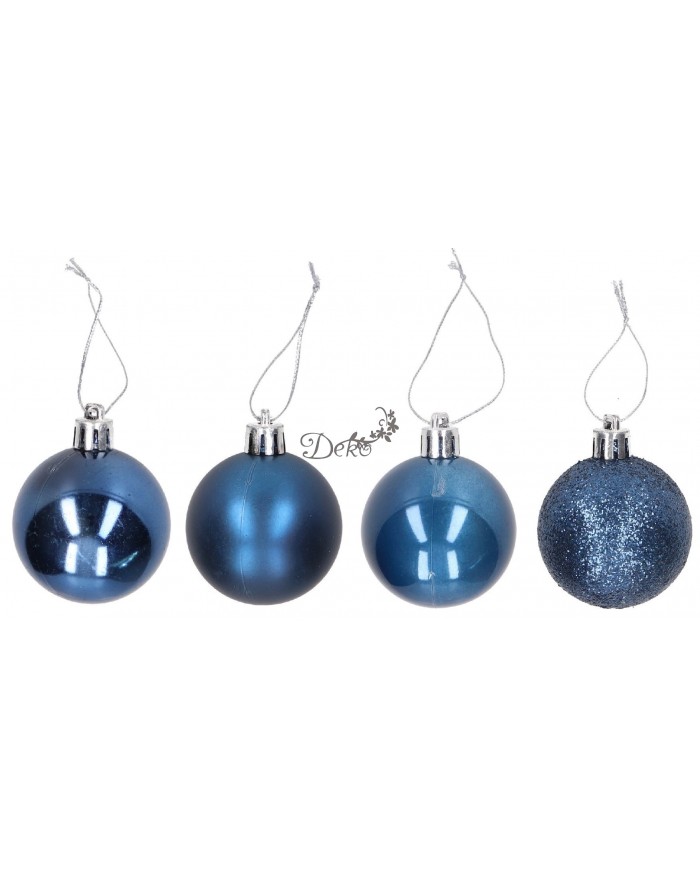 BOMBKI PLASTIKOWE NA CHOINKĘ STROIK 8SZT 4CM