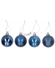 BOMBKI PLASTIKOWE NA CHOINKĘ STROIK 8SZT 4CM