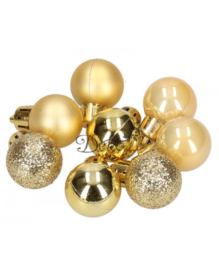 BOMBKI PLASTIKOWE NA CHOINKĘ STROIK 8SZT 4CM