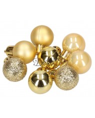 BOMBKI PLASTIKOWE NA CHOINKĘ STROIK 8SZT 4CM