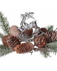 BOMBKI NA CHOINKĘ STROIK RENIFER ZAWIESZKA STROIK