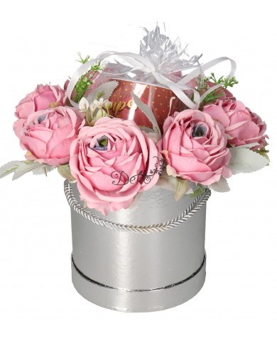 FLOWER BOX PUDEŁKO NA DZIEŃ BABCI + KUBEK CERAMICZNY