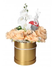 FLOWER BOX PUDEŁKO NA DZIEŃ BABCI + SKARPETKI