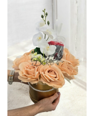 FLOWER BOX PUDEŁKO NA DZIEŃ BABCI + SKARPETKI