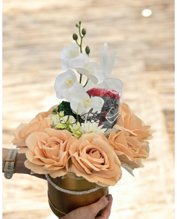 FLOWER BOX PUDEŁKO NA DZIEŃ BABCI + SKARPETKI