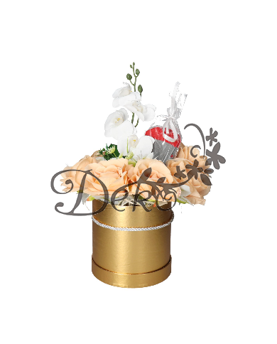 FLOWER BOX PUDEŁKO NA DZIEŃ BABCI + SKARPETKI