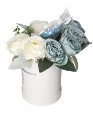 FLOWER BOX PUDEŁKO NA DZIEŃ BABCI + SKARPETKI