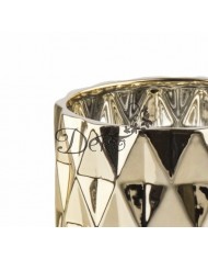 DONICZKA OSŁONKA CERAMICZNA NOWOCZESNA ZŁOTA