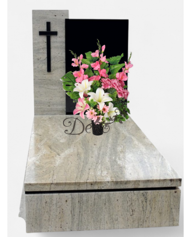 STROIK NA GRÓB DUŻY KOMPOZYCJA SZTUCZNE KWIATY DO WAZONU