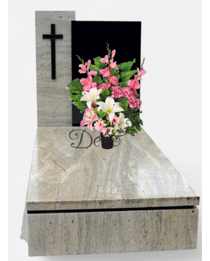 STROIK NA GRÓB DUŻY KOMPOZYCJA SZTUCZNE KWIATY DO WAZONU