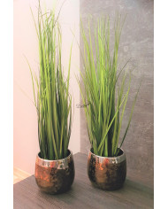 TRAWA SZTUCZNA ROŚLINA W DONICZCE SZTUCZNE KWIATY FEJKA 50CM