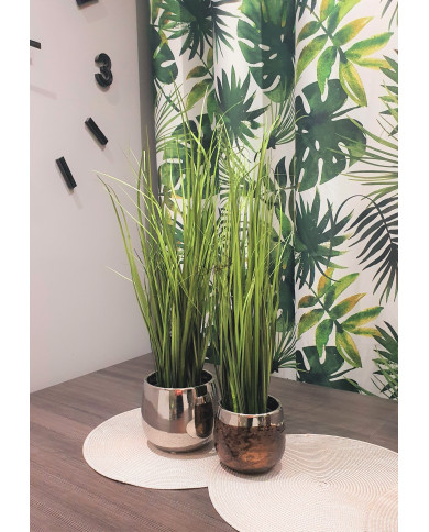 TRAWA SZTUCZNA ROŚLINA W DONICZCE SZTUCZNE KWIATY FEJKA 50CM