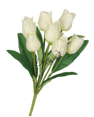 TULIPANY BUKIET TULIPANÓW SZTUCZNE KWIATY GUMOWE 43CM 9GAŁ