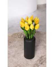 TULIPANY BUKIET TULIPANÓW SZTUCZNE KWIATY GUMOWE 35CM 12GAŁ