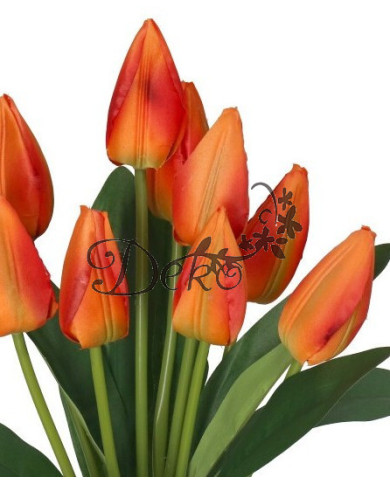TULIPANY BUKIET TULIPANÓW SZTUCZNE KWIATY 45CM 9GAŁ