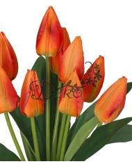 TULIPANY BUKIET TULIPANÓW SZTUCZNE KWIATY 45CM 9GAŁ