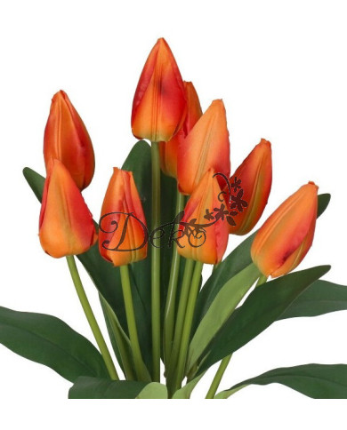 TULIPANY BUKIET TULIPANÓW SZTUCZNE KWIATY 45CM 9GAŁ