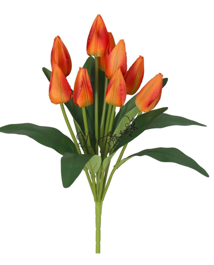 TULIPANY BUKIET TULIPANÓW SZTUCZNE KWIATY 45CM 9GAŁ