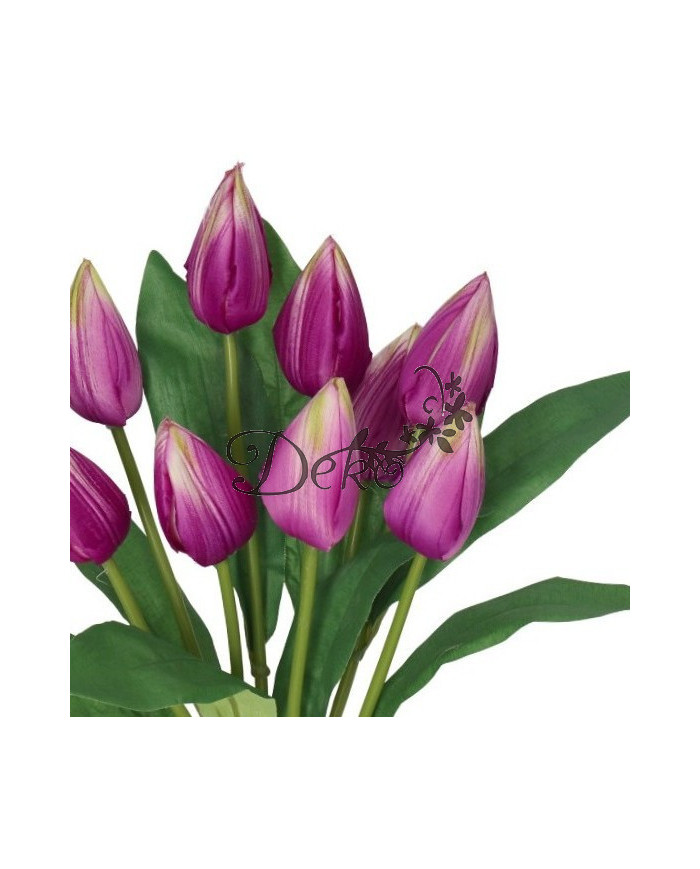 TULIPANY BUKIET TULIPANÓW SZTUCZNE KWIATY 45CM 9GAŁ