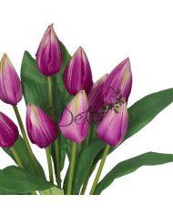 TULIPANY BUKIET TULIPANÓW SZTUCZNE KWIATY 45CM 9GAŁ