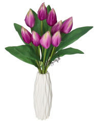 TULIPANY BUKIET TULIPANÓW SZTUCZNE KWIATY 45CM 9GAŁ