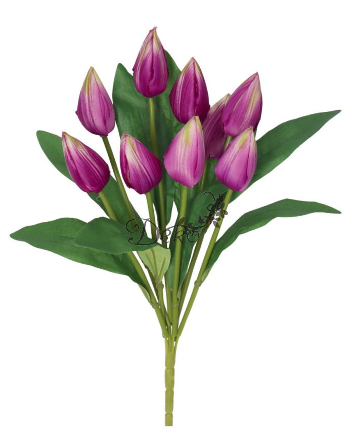 TULIPANY BUKIET TULIPANÓW SZTUCZNE KWIATY 45CM 9GAŁ