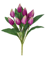 TULIPANY BUKIET TULIPANÓW SZTUCZNE KWIATY 45CM 9GAŁ