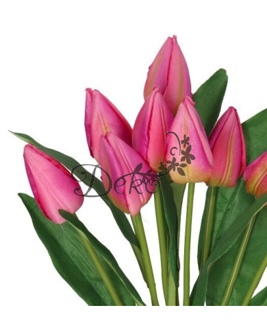 TULIPANY BUKIET TULIPANÓW SZTUCZNE KWIATY 45CM 9GAŁ