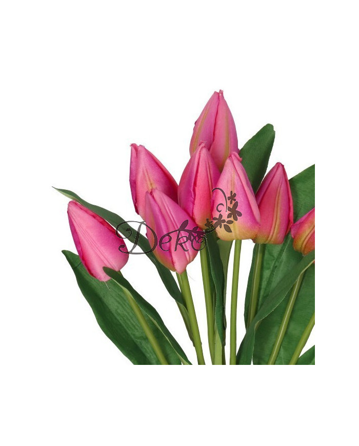TULIPANY BUKIET TULIPANÓW SZTUCZNE KWIATY 45CM 9GAŁ