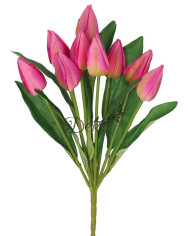 TULIPANY BUKIET TULIPANÓW SZTUCZNE KWIATY 45CM 9GAŁ