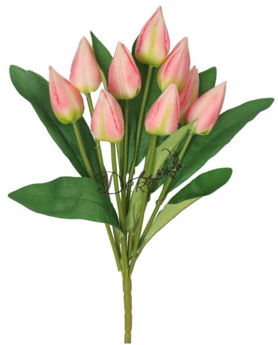 TULIPANY BUKIET TULIPANÓW SZTUCZNE KWIATY 45CM 9GAŁ