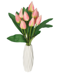 TULIPANY BUKIET TULIPANÓW SZTUCZNE KWIATY 45CM 9GAŁ
