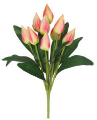 TULIPANY BUKIET TULIPANÓW SZTUCZNE KWIATY 45CM 9GAŁ