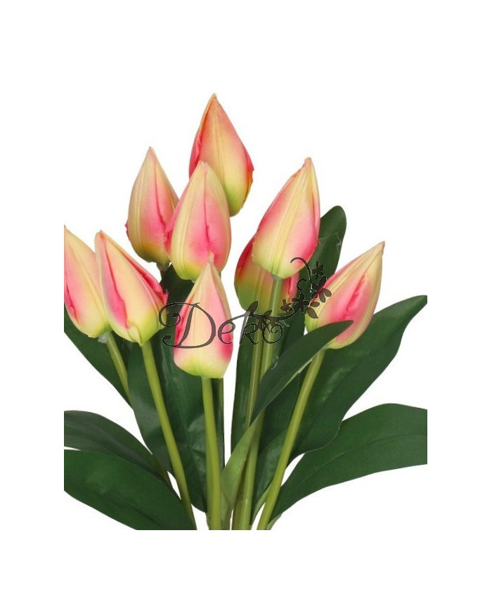 TULIPANY BUKIET TULIPANÓW SZTUCZNE KWIATY 45CM 9GAŁ