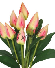 TULIPANY BUKIET TULIPANÓW SZTUCZNE KWIATY 45CM 9GAŁ