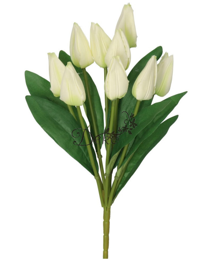 TULIPANY BUKIET TULIPANÓW SZTUCZNE KWIATY 45CM 9GAŁ